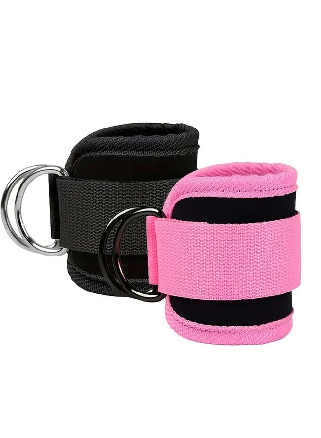 Black Ankle Strap For Leg And Hip Resistance Training Durable Comfortable Home Gym Workout Gear - Image 5